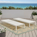 Cape Coral Kd Chaise Lounge Gry Mp2 Set Of 2 White Wood
