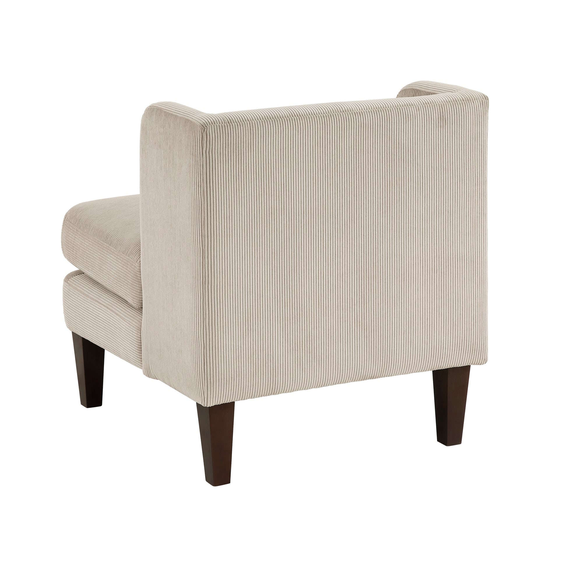 Modern Taupe Accent Chair Cushion Seat Corduroy Fabric Upholstery Pillow Living Room Furniture 1Pc Taupe Primary Living Space Modern Plywood