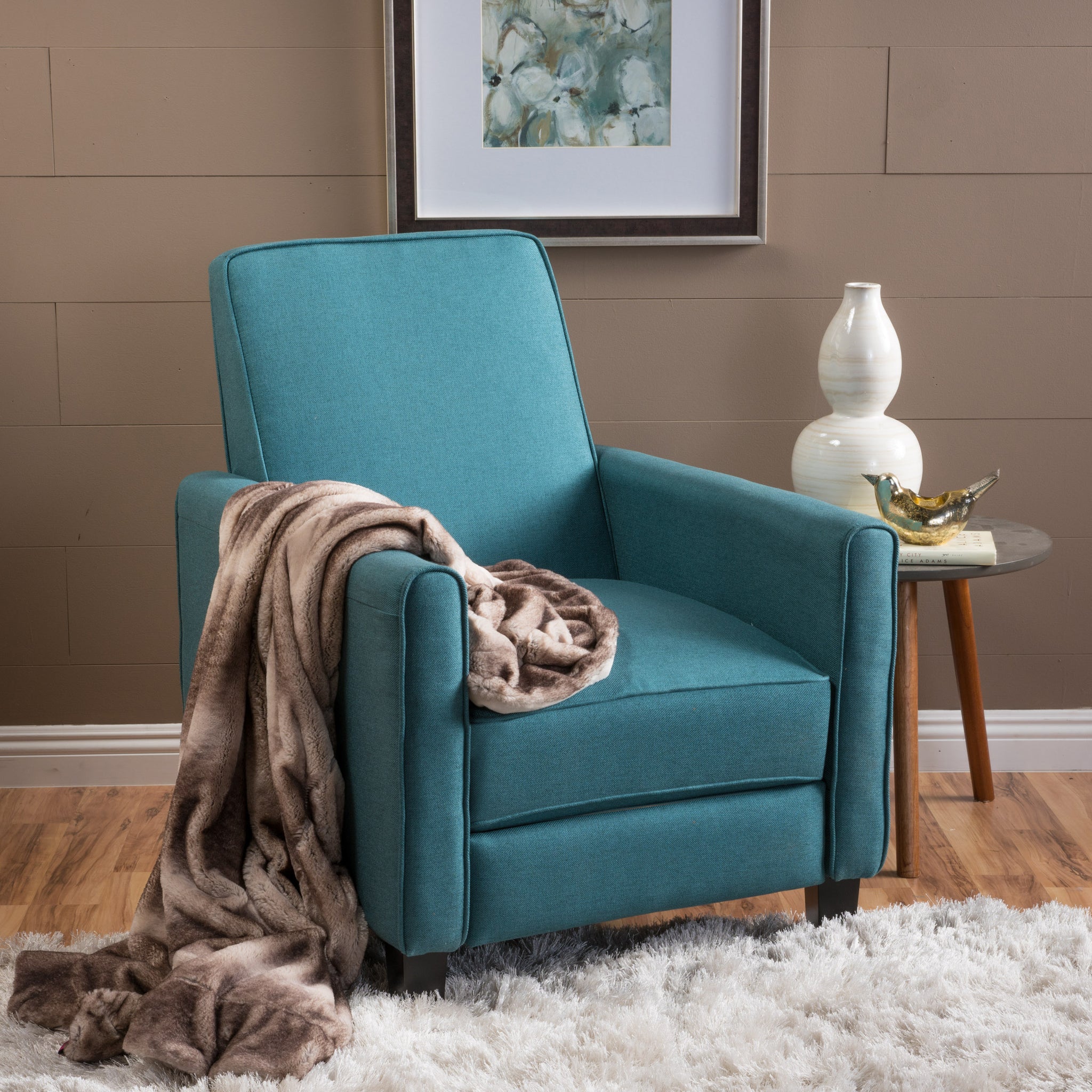 Teal Linen Push Back Chair For Elegant Home D Cor Teal Fabric