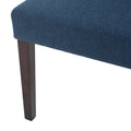 Dining Chair Set Of 2 Navy Blue Fabric