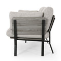 3 Seater Sofa Light Grey Fabric 3 Seat