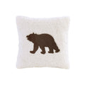 Plush To Sherpa Down Alternative Comforter Set King Brown Ivory Polyester