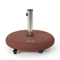 Wheelie Umbrella Base Round Terracotta Concrete