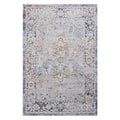 Naar Payas Collection 5X7 Ivory Grey Traditional Non Shedding Living Room Bedroom Dining Home Office Stylish And Stain Resistant Area Rug Ivory Grey Polyester