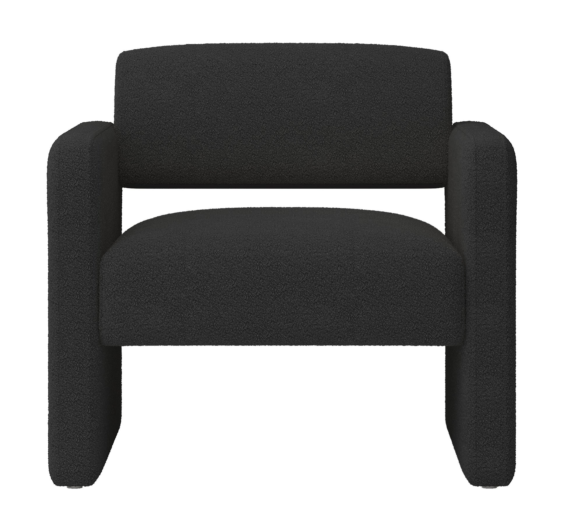 Black Single Sofa Chair, Upholstered Comfortable Chair With Armrests, For Dining Room Bedroom Living Room Reception Black 30.9"*30.51"*30.11" Black Velvet