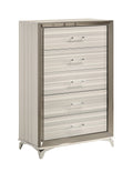 Star White Chest White Solid Wood Mdf