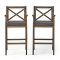 Perla Barstool Grey Acacia Wood