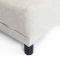 Chaise Lounge Beige Fabric