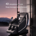 Massage Chair Zero Gravity Full Body Airbags,Bluetooth Speaker,Shiatsu Foot Massage Black Pu Leather