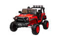 24V 9Ah Ride On Toy For Big Kids, 2 Seater Powered Ride On Truck Car With Remote,Red Red Abs