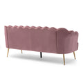 3 Seater Sofa Blush Velvet