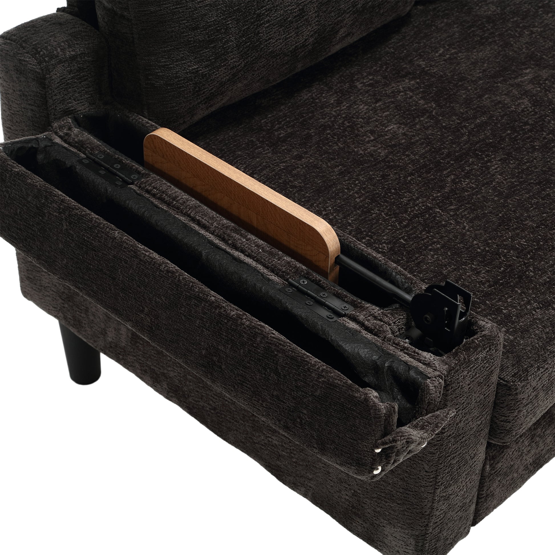 United Sectional Sofa Reversible Sectional Sleeper Sectional Sofa With Storage Chaise Black Chenille