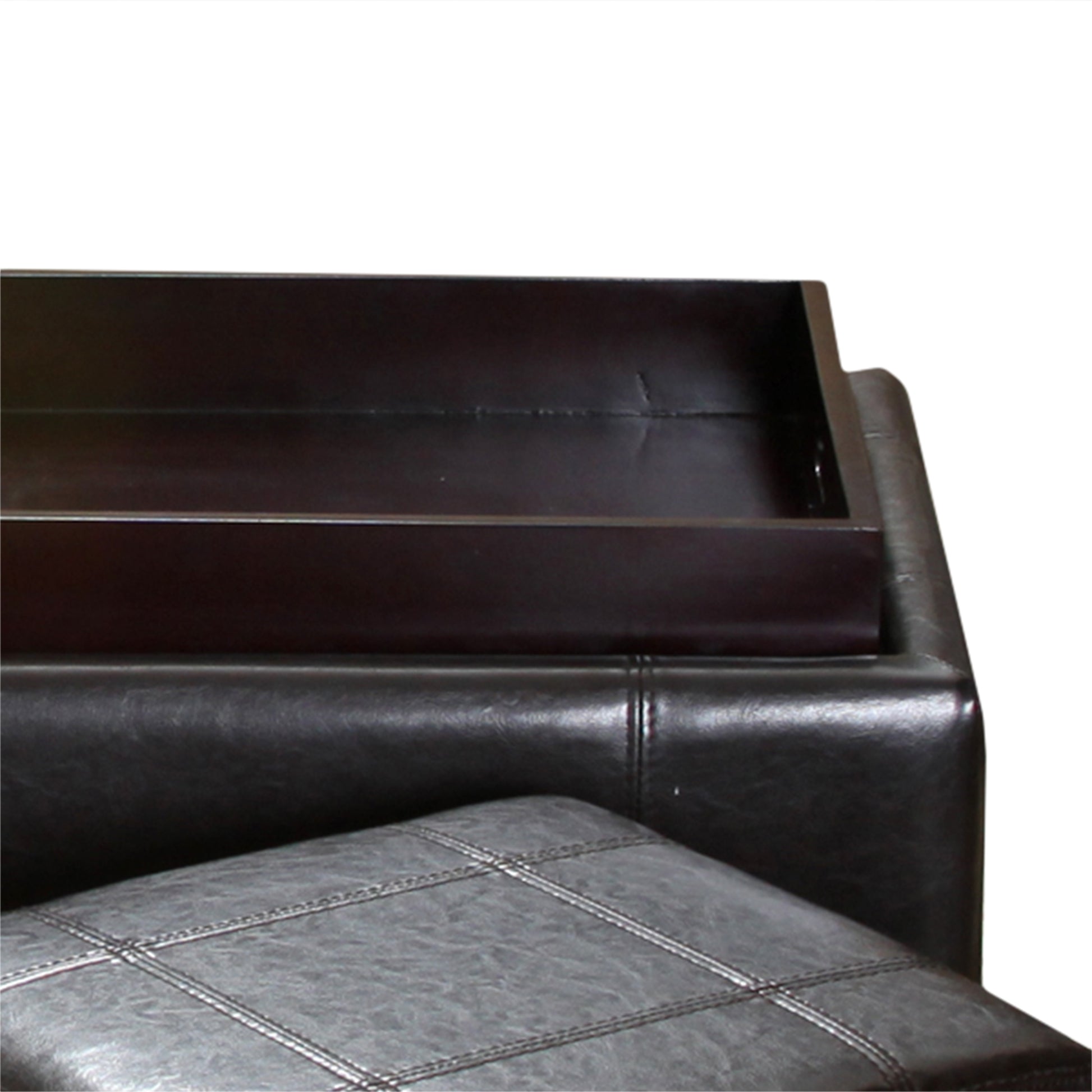 Drake Ottoman Espresso Leather