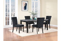 Vhong Dining Table Gray Rubber Wood