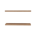Iva Floating Shelf In Melamine X2, Pine Light Oak Primary Living Space Minimalist,Modern Particle Board Melamine
