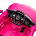 Licensed Mercedes Benz Cls 350,12V Kids Ride On Toy Car W Parents Control,2Wd,Four Wheel Suspension,Music,Bluetooth,Led Light,Usb,Power Display,Volume Adjustment,Speeds 1.24 3.11Mph For Kids Aged 2 4. Pink 50 99 Lbs Polypropylene