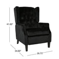 Recliner Black Velvet