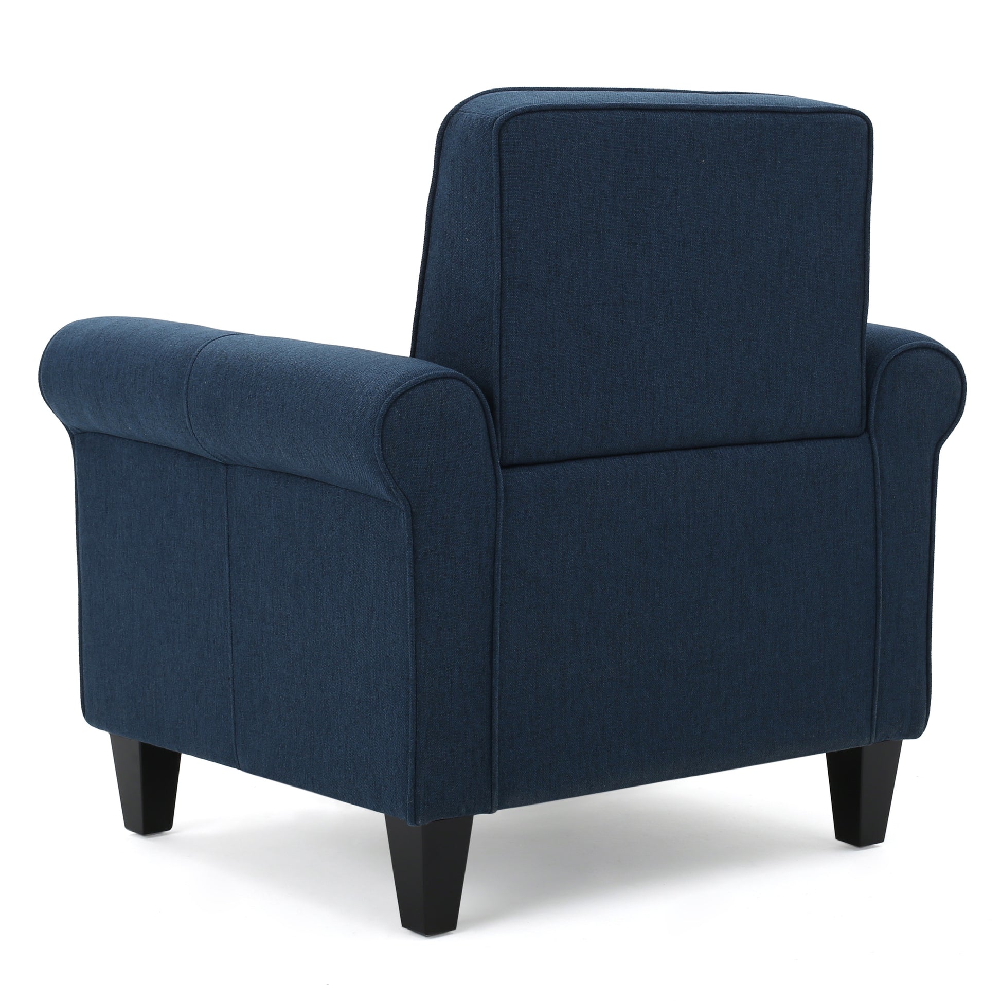 Hollister Club Chair Navy Blue Fabric 1 Seat