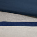 7 Piece Faux Suede Comforter Set Blue Cal King California King Blue Polyester