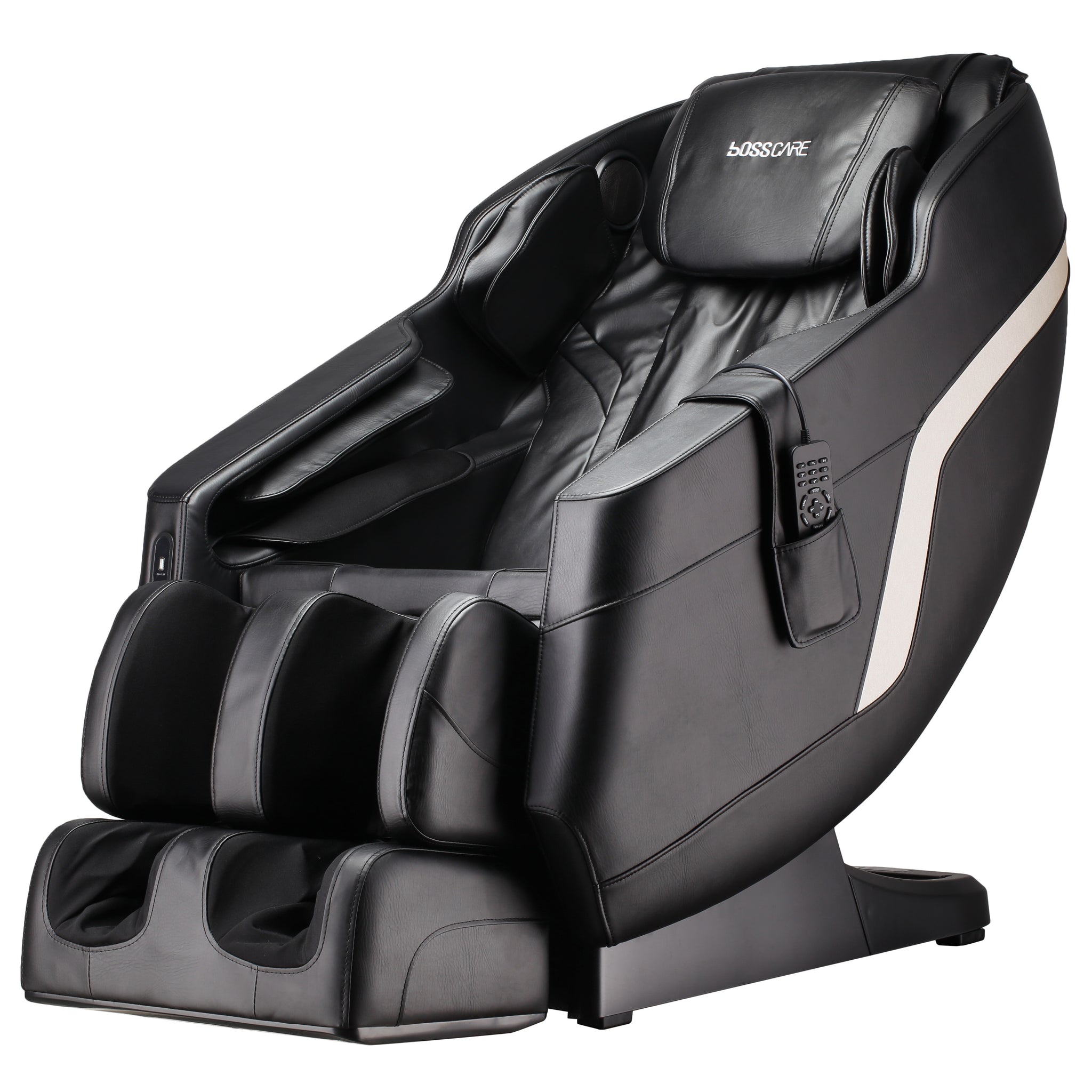 Massage Chairs Sl Track Full Body Massage Recliner With Foot Roller,Airbag Massage,Zero Gravity, Bluetooth Speaker Black Black Pu