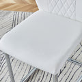Table And Chair Set.Large Minimalist Rectangular Glass Dining Table For 6 8 With 0.39