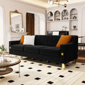 Fx P85 3S Bk 3 Seats Sofa Black Velvet 3 Seat