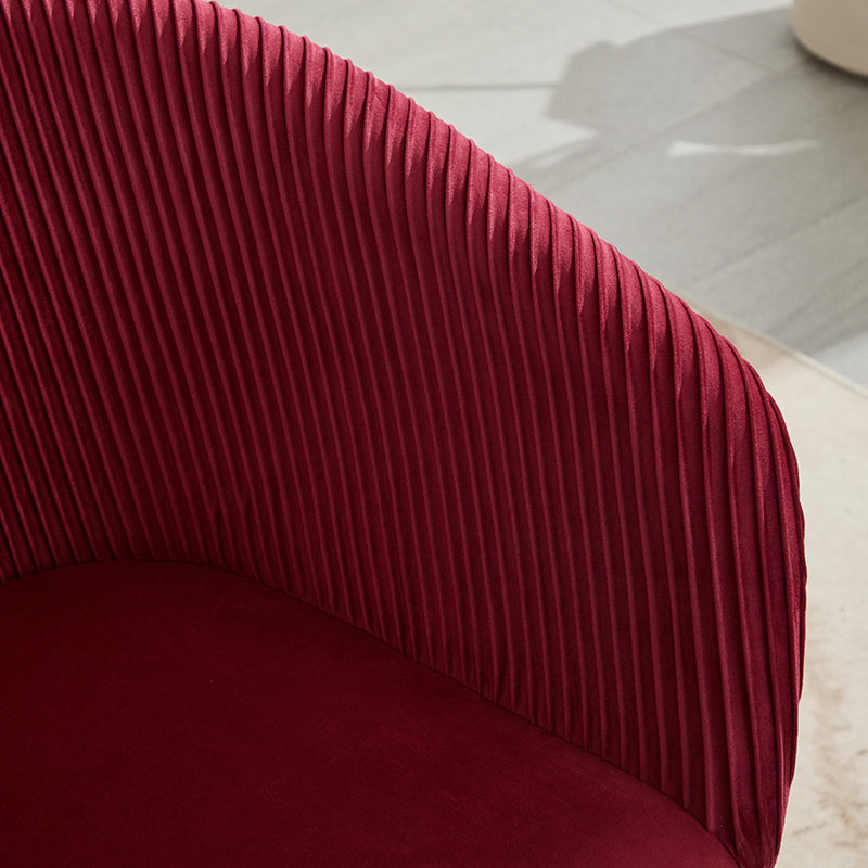 Ts Stripe Dinding Chair 1Pc Wine Red Wine Red Velvet