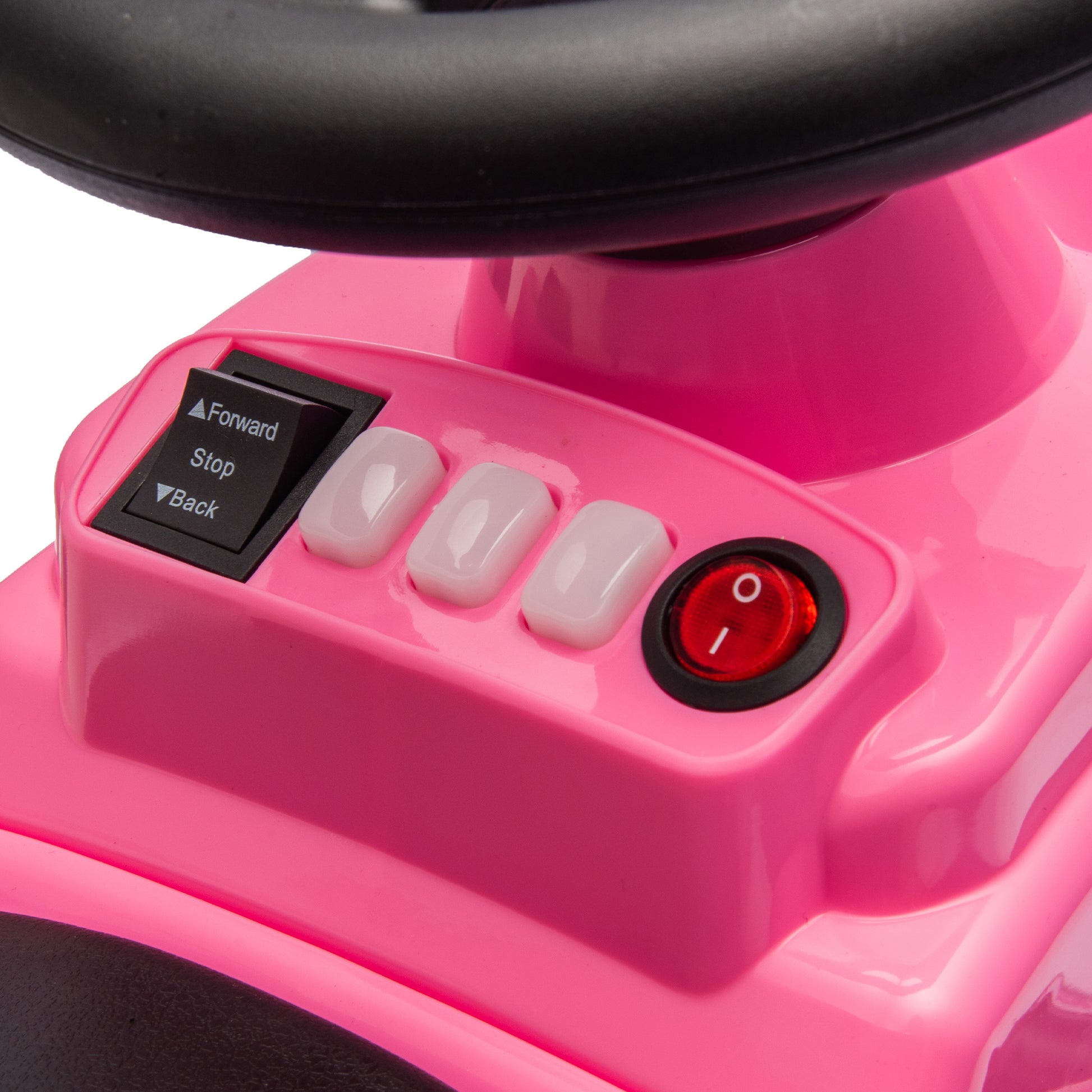 12V Kids Ride On Motor Bumper Car,Integrating System,Rotate 360 Degrees In Place,Collision Triggers Sound Effects And Lights,Four Wheel Waterfall Light,Cute Appearance Design For Kids Aged 3 5. Pink