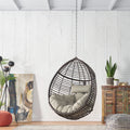 Morris Hanging Chair With 8Ft Chain Khaki Brown Polypropylene