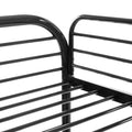 Twin Over Twin Bunk Bed With Ladders Twin Black Steel