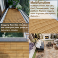 20 Pcs Interlocking Deck Tiles Striped Pattern, 12