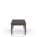 Deep Coffee Expandable Dining Table Coffee Solid Wood Mdf