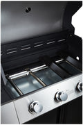 Propane Grill 4 Burner Barbecue Grill Stainless Steel Gas Grill Black Silver Garden & Outdoor Stainless Steel
