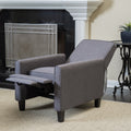 Smoke Fabric Push Back Chair For Elegant Home D Cor Smoke Fabric