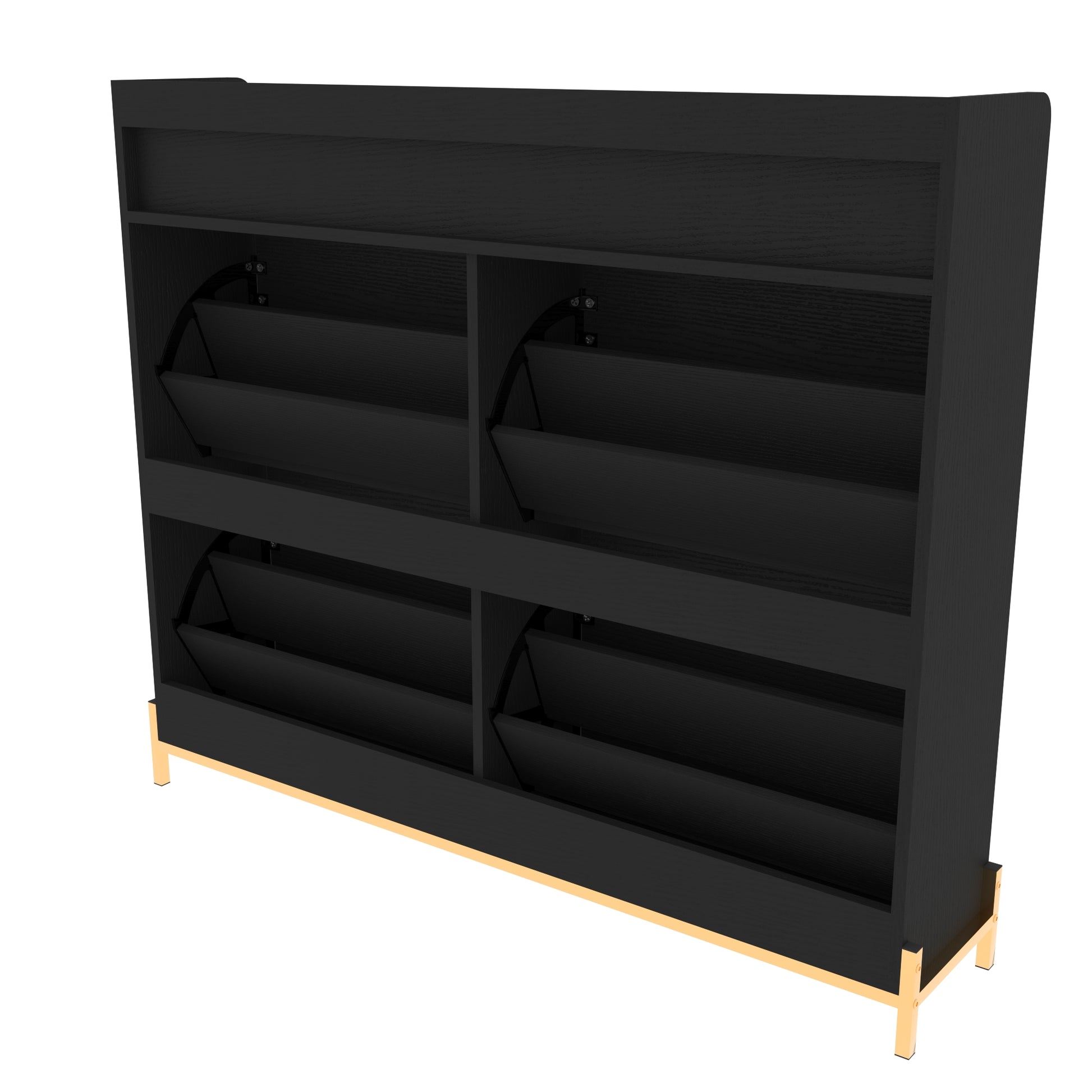 Shoe Cabinet Shoe Rack Cabinet Shoe Rack Organizer Cabinet Black Mdf