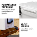 40Qt White Warming Box White Polyethylene