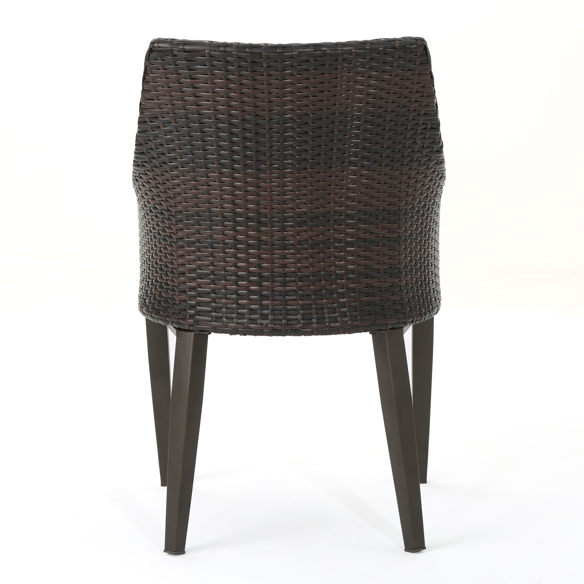 Hillhurst Chair Brown Mp2 Set Of 2 Brown Rattan Waterproof Fabric Metal