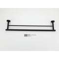 23.6'' Towel Bar Wall Mounted Matte Black Stainless Steel