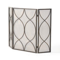 Fire Screen Black Gold Iron