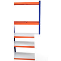 Capacity Garage Storage Shelves Heavy Duty Blue,Orange Iron