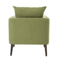 Barrel Chair, Modern Accent Chair, Fabric Armchair Club Chair,Upholstered Arm Chair With Solid Wood Legs,Waist Pillow,Padded Single Chair For Living Room Bedroom Study Waiting Room,Olive Green Olive Green Light Brown Primary Living Space Modern