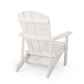 Hunter Adirondack Chair With Hideaway Ottoman White Wood