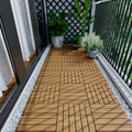 20 Pcs Interlocking Deck Tiles Striped Pattern, 12