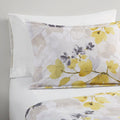 Comforter Set With Bed Sheets Yellow Queen Multicolor Polyester