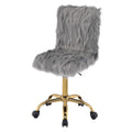 Grey And Gold Swivel Office Chair Solid Grey Gold Office Rectangular Office Chairs Solid Back Swivel Fabric Metal