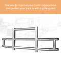 Stainless Steel Deer Guard Bumper For Kenworth T680 2022 With Brackets Chrome Stainless Steel