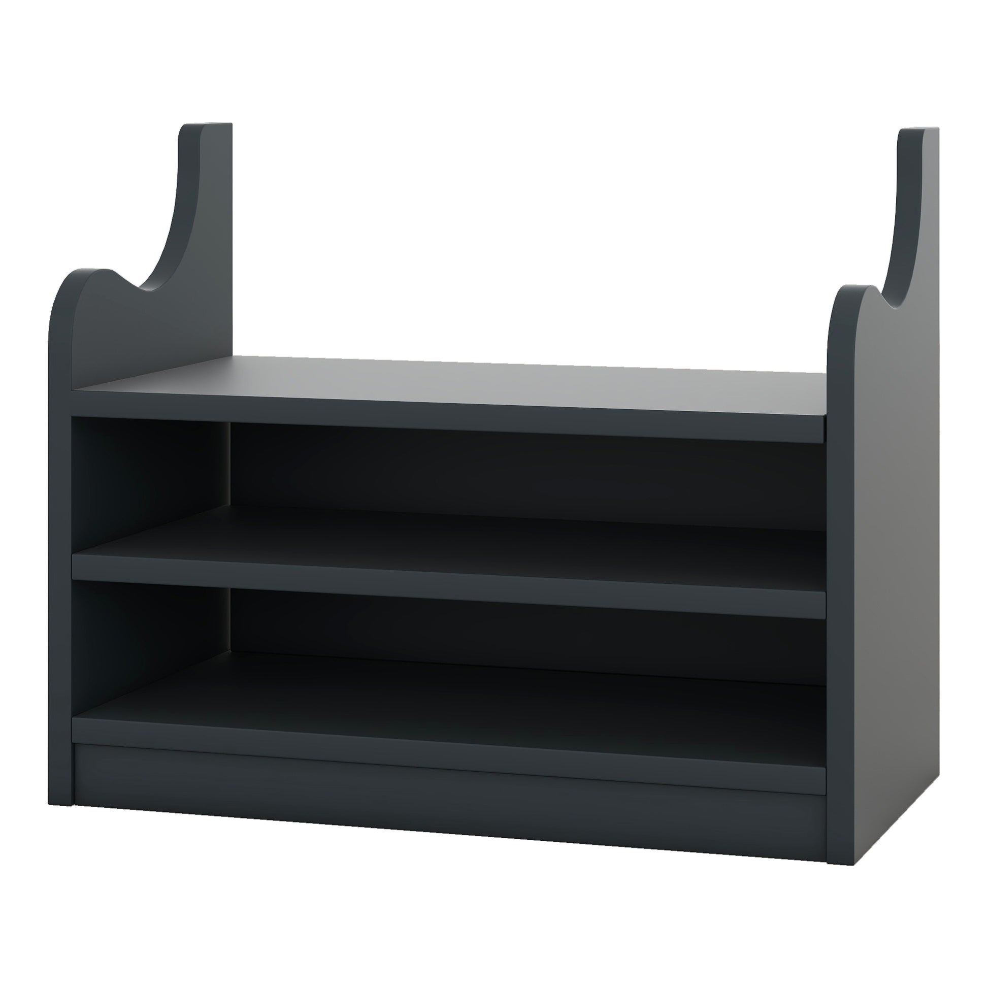 4 In 1 Detachable Hall Tree With Storage And 7 Hooks, Multiple Functions Hallway Coat Rack With Storage Drawers And Cabinet, Antique Blue Shoe Bench For Entryway Hallway Antique Blue Particle Board