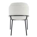 Two Chairs And A Table Set White Mdf Metal