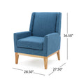 Kd Accent Chair Blue Fabric