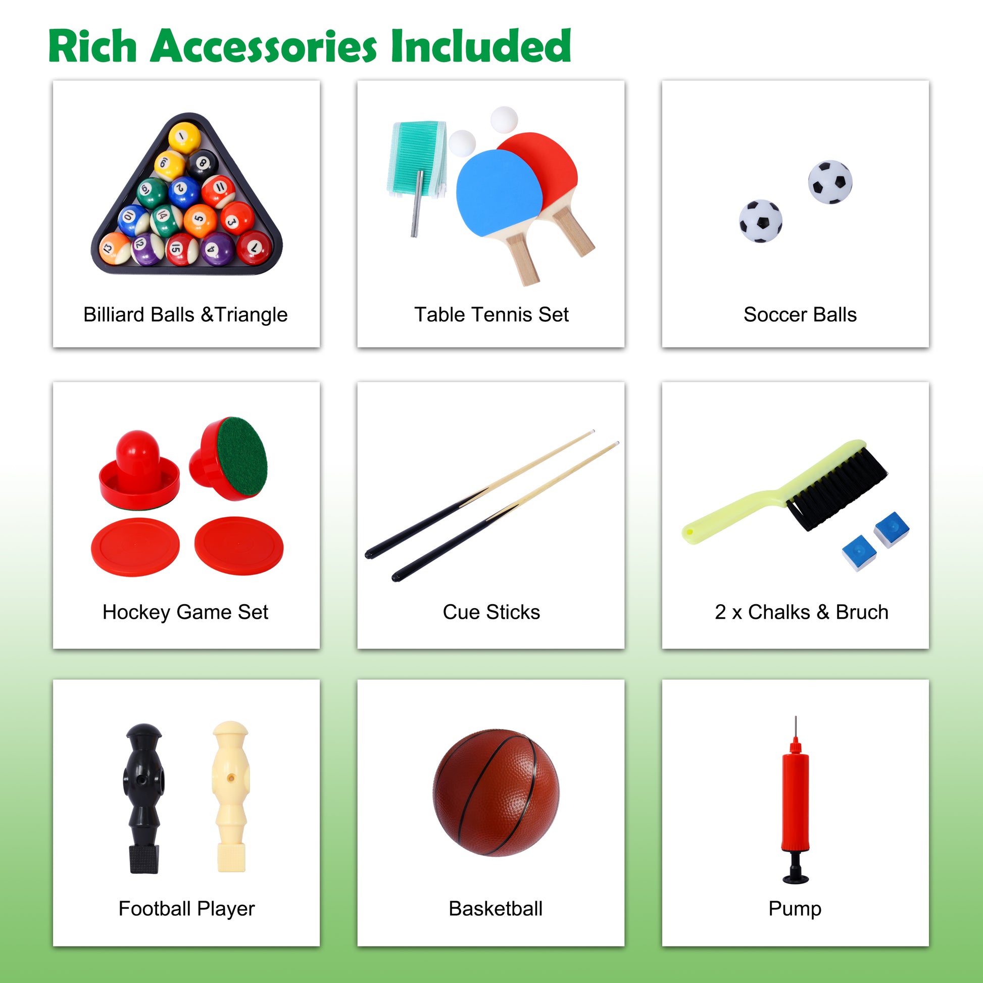 5 In 1 Multi Game Table Billiards, Push Hockey, Foosball, Ping Pong, And Basketball Black Red Black Mdf Steel